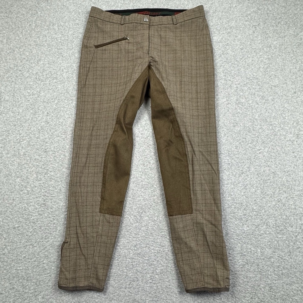 Tuff Rider Bamboo Plaid Full Seat Breeches Size 30 Equestrian Riding Pants EUC - Picture 1 of 7